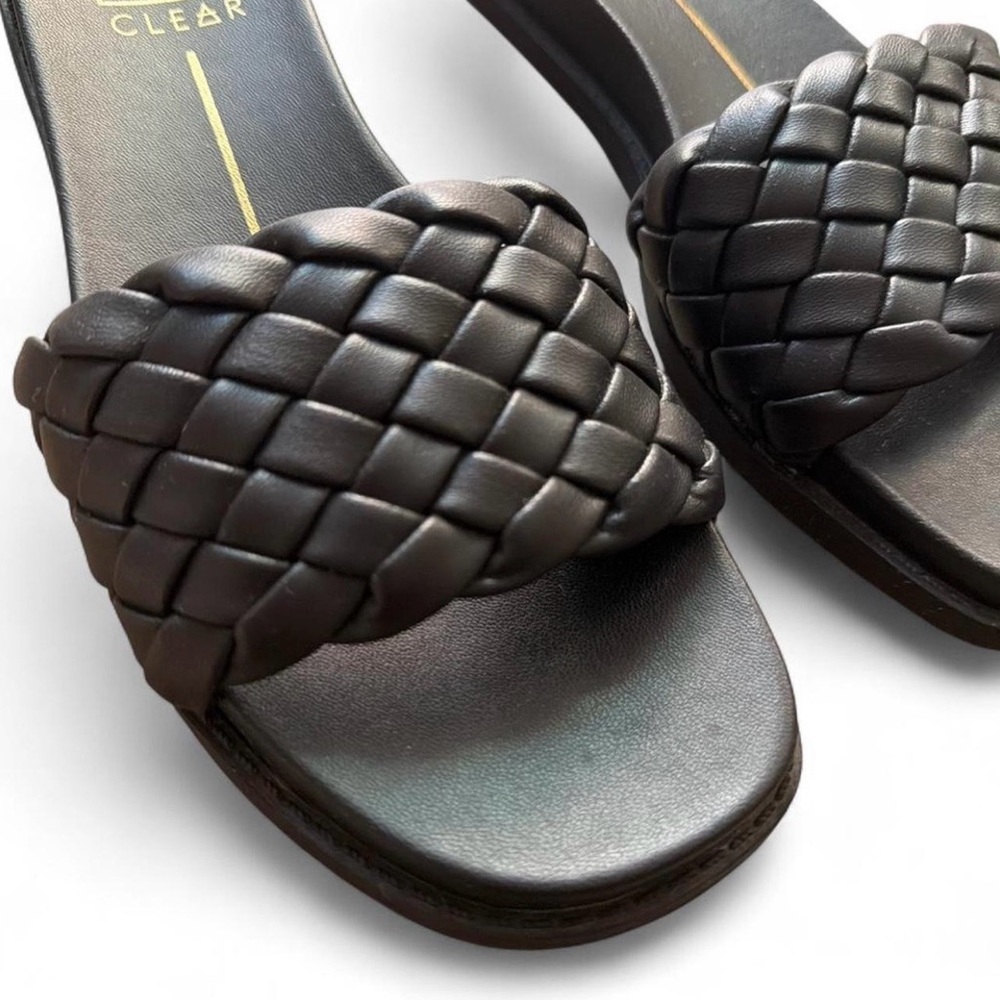 Dolce Vita Black Braided Slide Sandals 7.5 - Picture 3 of 6